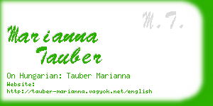 marianna tauber business card